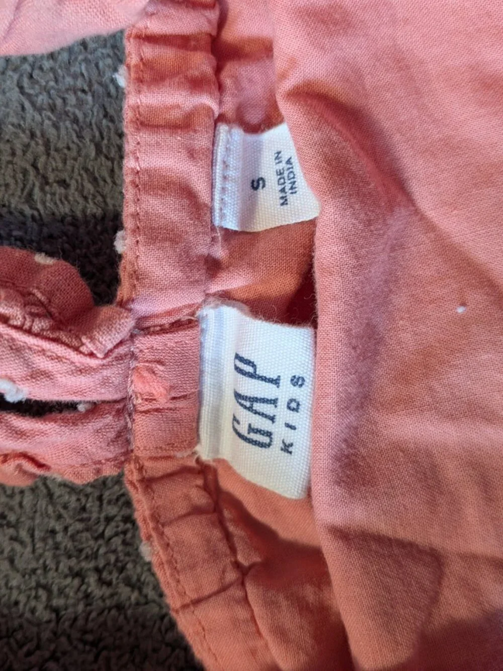 Gap Kids Girls Bundle 2pc Lilac Logo Top Size 5 Pink Ruffle Top Size S